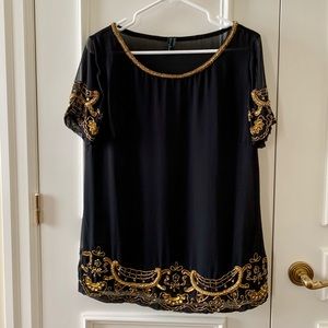 Black T-Shirt Blouse